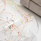 طاولة قهوة حديثة من زجاج شبكي مصنوعة في إيطاليا وآسيا Viadurini