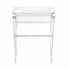 طاولة قهوة بتصميم شفاف من أوليفيا مصنوعة في إيطاليا Viadurini