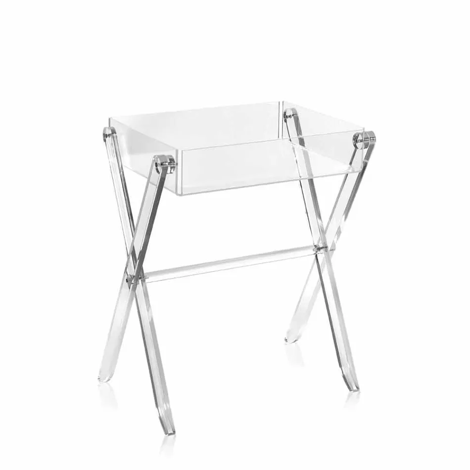 طاولة قهوة بتصميم شفاف من أوليفيا مصنوعة في إيطاليا Viadurini