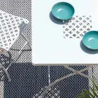 طاولة خارجية مربعة قابلة للطي مصنوعة من الفولاذ المجلفن، صنع في إيطاليا - سيلفاجيا Viadurini