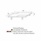 طاولة قهوة مستطيلة معاصرة مع صواني مدمجة قابلة للإزالة Viadurini