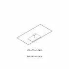 طاولة قهوة مستطيلة لغرفة المعيشة مصنوعة من زجاج شفاف أو مدخن - جيوفانينو Viadurini