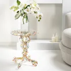 طاولة قهوة دائرية قطرها 36 سم تصميم جانيس متعدد الألوان، صنع في إيطاليا Viadurini