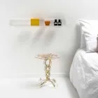 طاولة قهوة دائرية قطر 36 سم تصميم جانيس متعدد الألوان، صنع في إيطاليا Viadurini