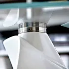 طاولة قهوة بسطح زجاجي وطباعة شاشة مصنوعة في إيطاليا - كامباري Viadurini