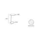 طاولة قهوة من خشب MDF مطلية بالورنيش بإطار من الخشب الصلب، صنعت في إيطاليا - توبيكو Viadurini