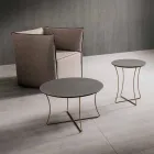 طاولة قهوة من المعدن المطلي مع سطح من Hpl صنع في إيطاليا - نومبو Viadurini