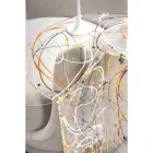 طاولة قهوة من زجاج شبكي شفاف أو ملون، صنع في إيطاليا - Tabli Viadurini