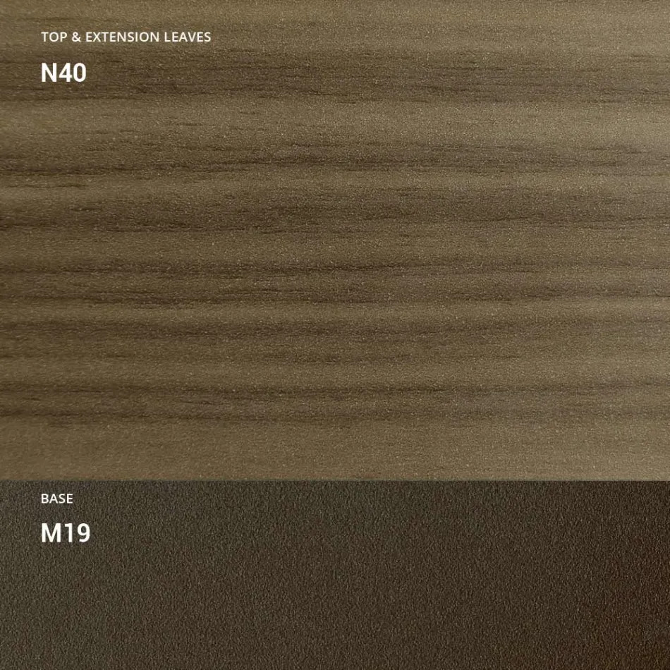 طاولة قهوة قابلة للتحويل مصنوعة من المعدن والخشب في إيطاليا - فينيريس Viadurini