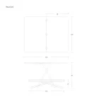 طاولة قهوة قابلة للتحويل مصنوعة من المعدن والخشب في إيطاليا - فينيريس Viadurini