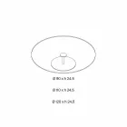 طاولة قهوة مستديرة من زجاج شفاف للغاية - جيوفانينو Viadurini