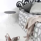 طاولة قهوة دائرية سوداء 36 سم تصميم عصري من جانيس، صنع في إيطاليا Viadurini