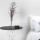 طاولة قهوة دائرية سوداء قطر 50 سم تصميم عصري من جانيس، صنع في إيطاليا Viadurini