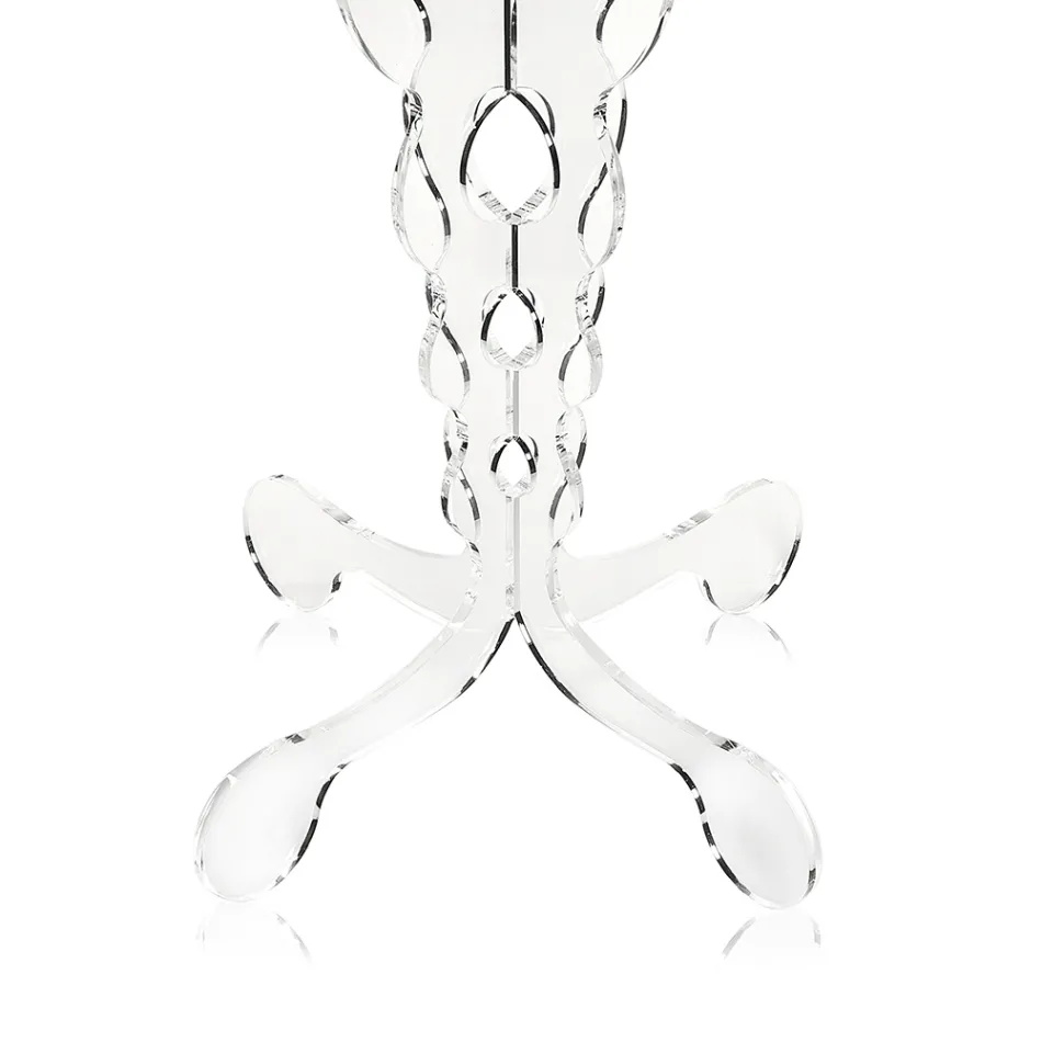 طاولة جانبية دائرية حمراء 36 سم جانيس، تصميم عصري، صنع في إيطاليا Viadurini