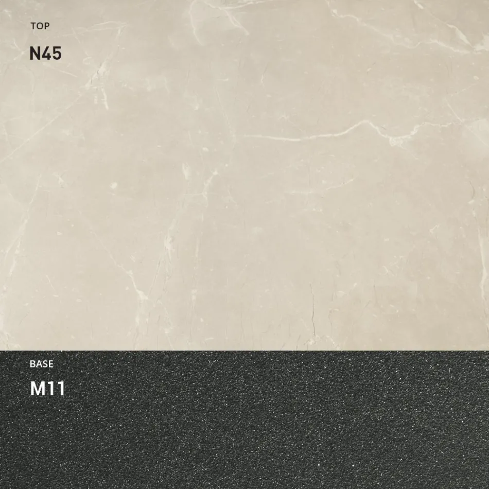 طاولة قهوة قابلة للتحويل مع ارتفاع قابل للتعديل حتى 82 سم صنع في إيطاليا - عجلة Viadurini