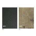 طاولة قهوة قابلة للتحويل مع سطح خشبي وقاعدة معدنية، صنع في إيطاليا - لون الخوخ Viadurini