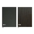 طاولة قهوة قابلة للتحويل مع سطح خشبي وقاعدة معدنية، صنع في إيطاليا - لون الخوخ Viadurini