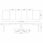 طاولة قهوة بتصميم قابل للتحويل من الخشب والمعدن الأسود، صنع في إيطاليا - نيفيريو Viadurini