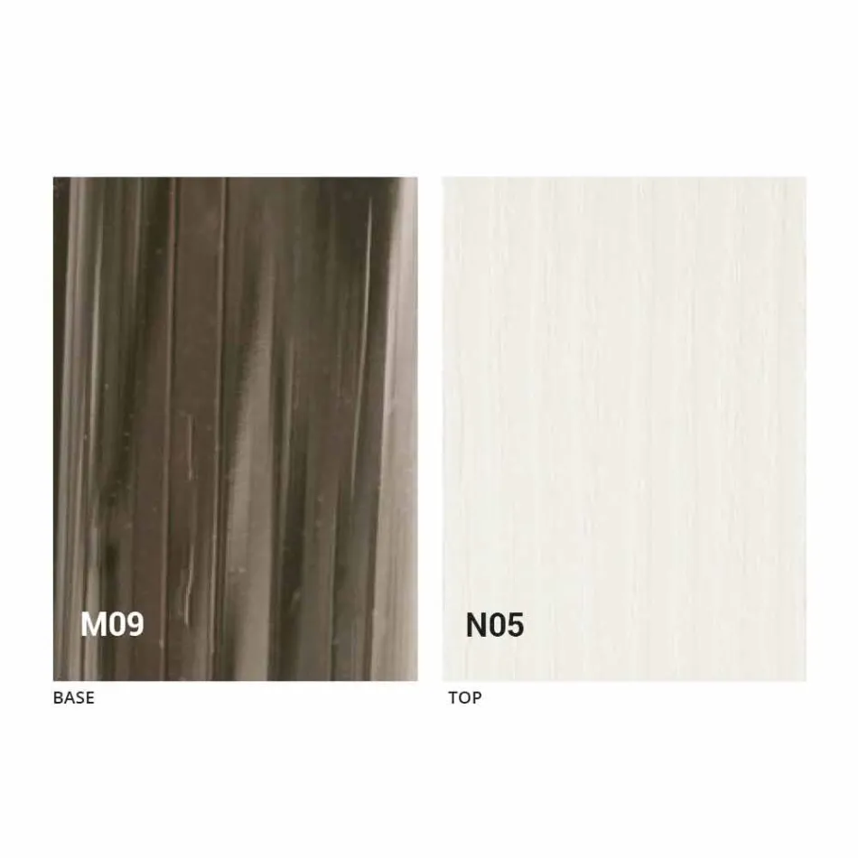 طاولة قهوة بتصميم قابل للتحويل من الخشب والمعدن الأسود، صنع في إيطاليا - نيفيريو Viadurini