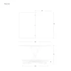 طاولة قهوة قابلة للتحويل بتصميم معدني وسيراميكي، صنع في إيطاليا - زحل Viadurini