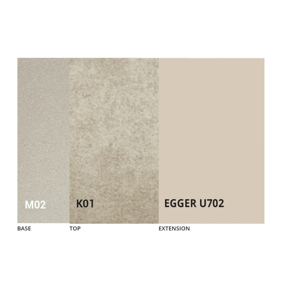 طاولة قهوة قابلة للتحويل بتصميم معدني وسيراميكي، صنع في إيطاليا - زحل Viadurini