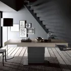 طاولة قهوة قابلة للتحويل إلى طاولة طعام خشبية مصنوعة في إيطاليا - بولار Viadurini