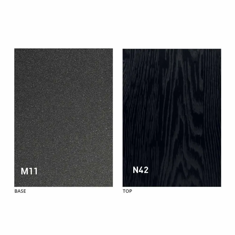 طاولة قهوة قابلة للتحويل إلى طاولة طعام بسطح خشبي وقاعدة معدنية - لون خوخي Viadurini