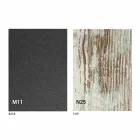 طاولة قهوة قابلة للتحويل إلى طاولة طعام بسطح خشبي وقاعدة معدنية - لون خوخي Viadurini