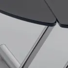 طاولة قهوة قابلة للتحويل مصنوعة من المعدن والزجاج - جيوردانا Viadurini