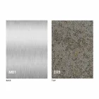 طاولة قهوة عصرية قابلة للتحويل مع سطح بتأثير الملاط، صنع في إيطاليا - سالومون Viadurini