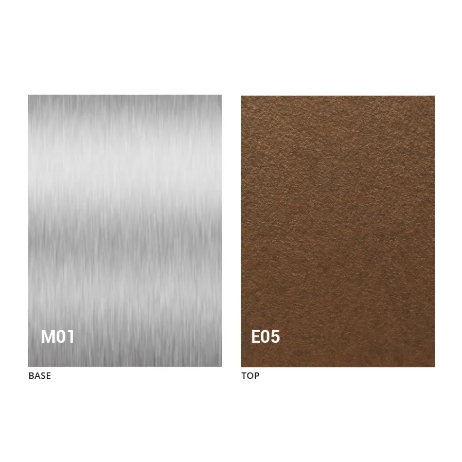 طاولة قهوة عصرية قابلة للتحويل، سطح بتأثير الملاط، صنع في إيطاليا - سالومون Viadurini