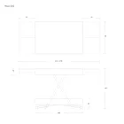 طاولة قهوة حديثة قابلة للتحويل مصنوعة من المعدن والخشب في إيطاليا - يونيفرس Viadurini