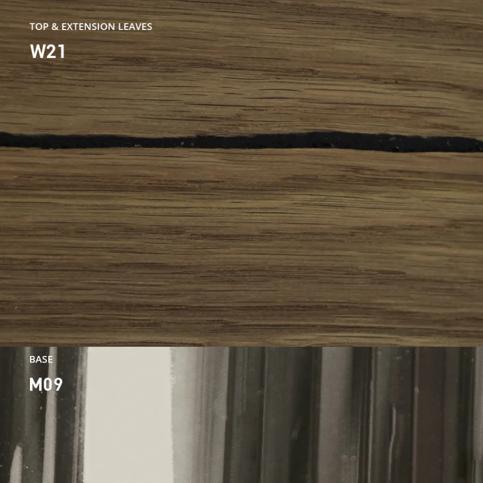 طاولة قهوة حديثة قابلة للتحويل مصنوعة من المعدن والخشب في إيطاليا - يونيفرس Viadurini