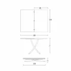 طاولة قهوة عصرية قابلة للتحويل مصنوعة من معدن الجرافيت وسطح خشبي - Sistocle Viadurini