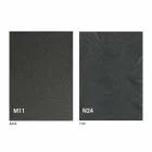 طاولة قهوة عصرية قابلة للتحويل مصنوعة من معدن الجرافيت وسطح خشبي - Sistocle Viadurini