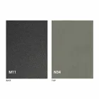 طاولة قهوة عصرية قابلة للتحويل مصنوعة من معدن الجرافيت وسطح خشبي - Sistocle Viadurini