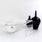 طاولة قهوة بتصميم عصري حديث، الطول 90 × الارتفاع 40 × الارتفاع 48 سم، بولي، صنع في إيطاليا Viadurini