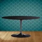 طاولة قهوة بيضاوية من توليب سارينن، ارتفاع 41 سم، مصنوعة من سيراميك سيريوس، مصنوعة في إيطاليا - لون قرمزي Viadurini