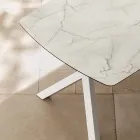 طاولة برميل قابلة للتمديد حتى ٢٤٠ أو ٢٨٠ سم من ألواح HPL الطبقية - Dialogo Viadurini