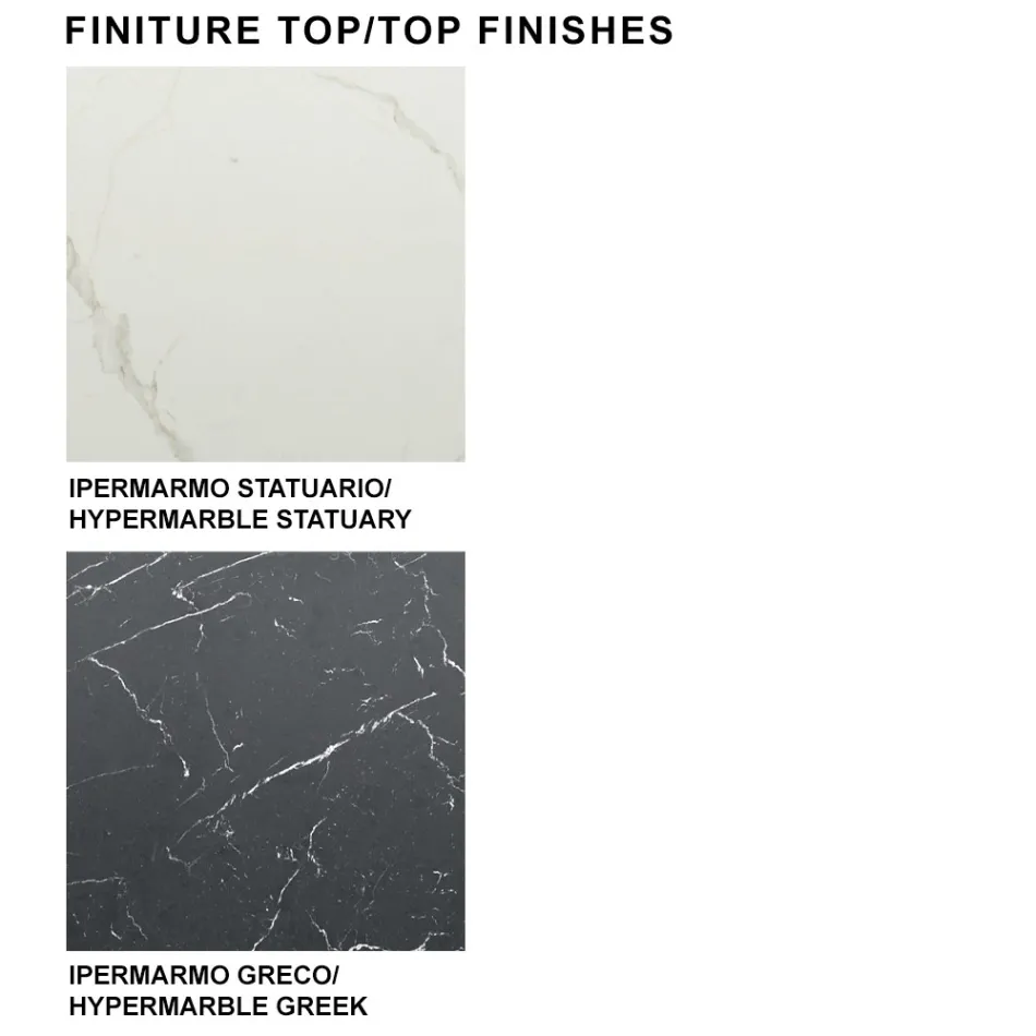 طاولة برميلية حديثة من السيراميك والفولاذ باللون الذهبي الوردي، صنعت في إيطاليا – سيتيميو Viadurini