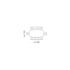 طاولة برميلية حديثة من السيراميك والفولاذ باللون الذهبي الوردي، صنعت في إيطاليا – سيتيميو Viadurini