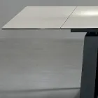 طاولة قابلة للتمديد بطول 3 أمتار، سطح سيراميك لامع، أرجل معدنية - بابوسكا Viadurini