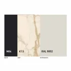 طاولة طعام قابلة للتمديد حتى ٢.٨ متر بأرجل من السيراميك والمعدن - باولوتشيو Viadurini