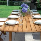 طاولة قابلة للتمديد حتى 240 سم للحديقة مصنوعة من خشب الأكاسيا - سيرينو Viadurini
