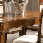 طاولة قابلة للتمديد حتى 280 سم من خشب الجوز باسانو، صنع في إيطاليا - كاليجولا Viadurini