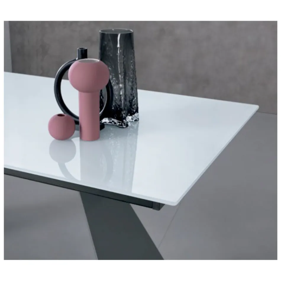 طاولة قابلة للتمديد مع ملحق جانبي في كوب حليب - Aperol Viadurini