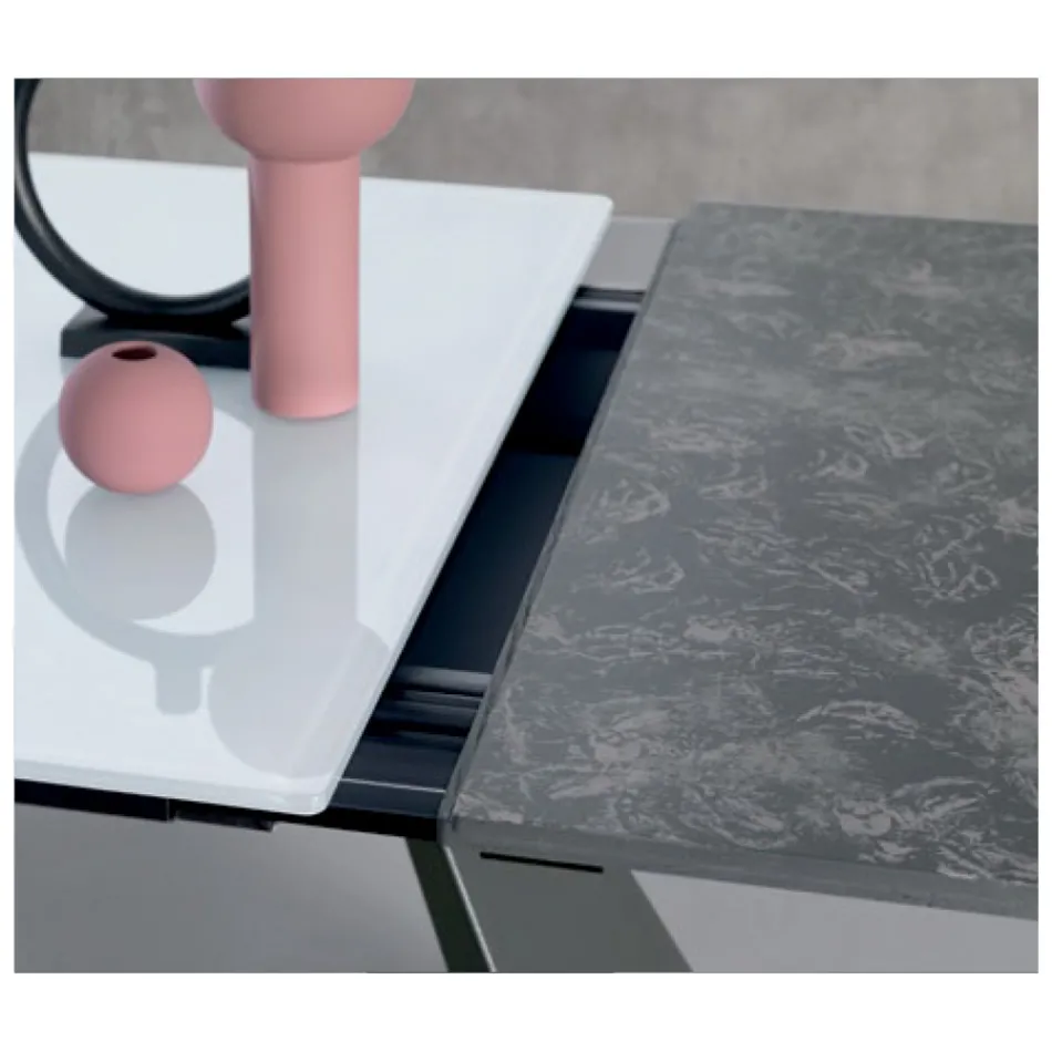 طاولة قابلة للتمديد مع ملحق جانبي في كوب حليب - Aperol Viadurini