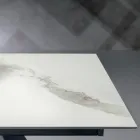 طاولة قابلة للتمديد مع ملحق جانبي من السيراميك الزجاجي - Aperol Viadurini