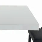 طاولة قابلة للتمديد بفتحة مركزية وحافة قابلة للطي، صنع في إيطاليا - دالماتيان Viadurini