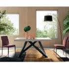 طاولة قابلة للتمديد بفتحة مركزية متزامنة من اللامينيت - سيتيميو Viadurini